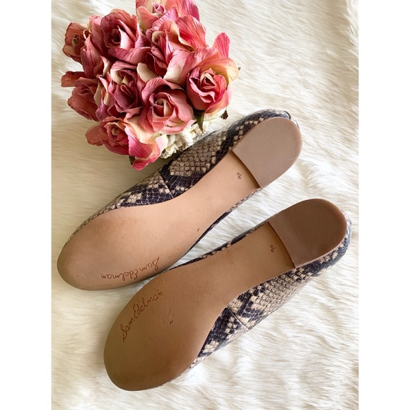 Sam Edelman Augusta Snake Embossed Flats - Picture 7 of 7